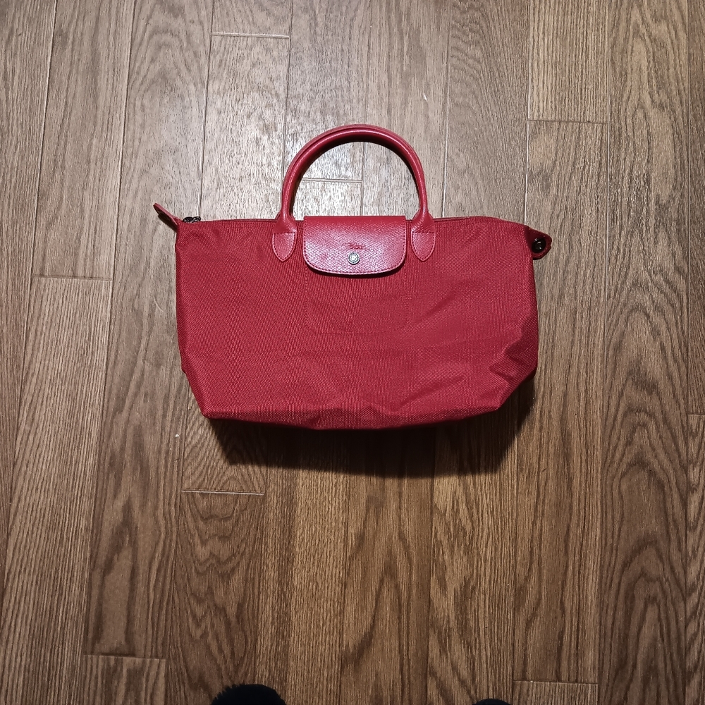 Longchamp Red Tote Bag